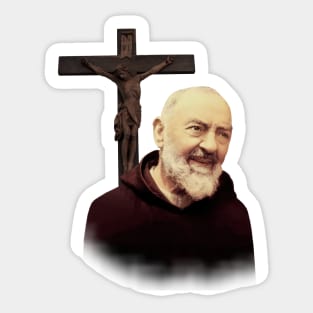 St. Pio of Pietrelcina Sticker